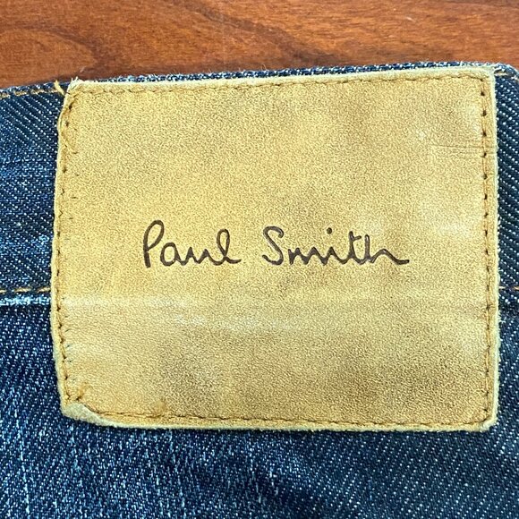 Paul Smith Jeans Mens  Button Fly Blue Denim Dark Wash Size 34L - Picture 9 of 10